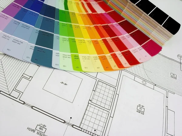 Plannen en kleur — Stockfoto