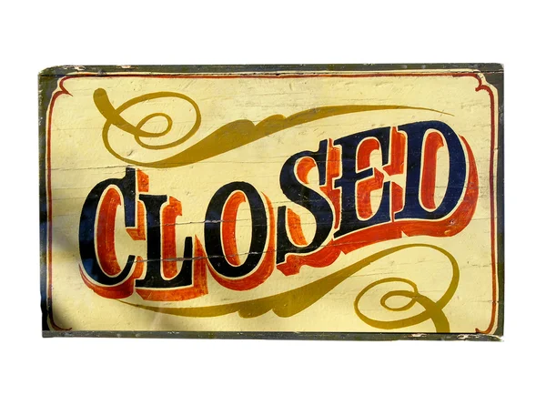 Closed — Stock Photo, Image