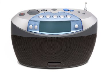 Modern digital radio clipart