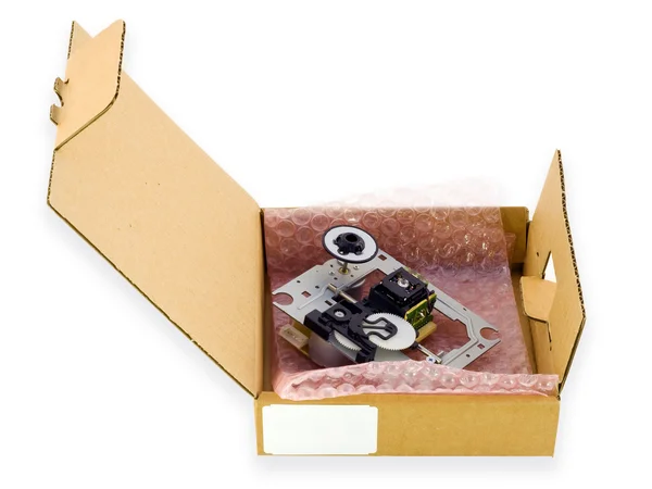 Cardboard packing for electronic — Stock Photo, Image