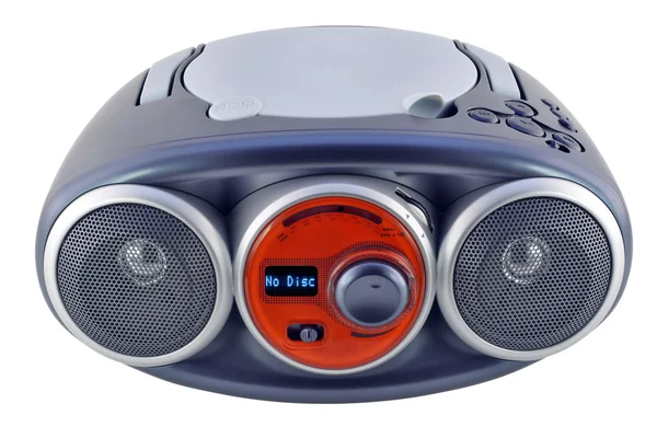 Geïsoleerde blauwe radio-apparaat — Stockfoto