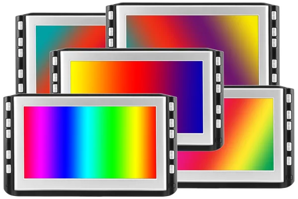 Displays with spectral screens — Stock Photo, Image