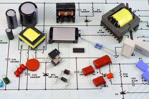 Electronic components, electric scheme