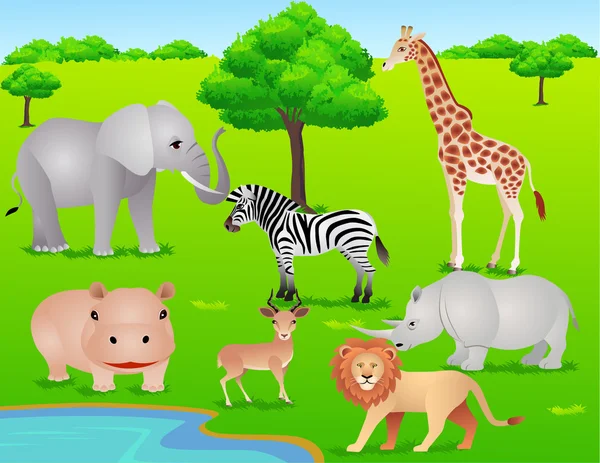 Safari Afrique — Image vectorielle