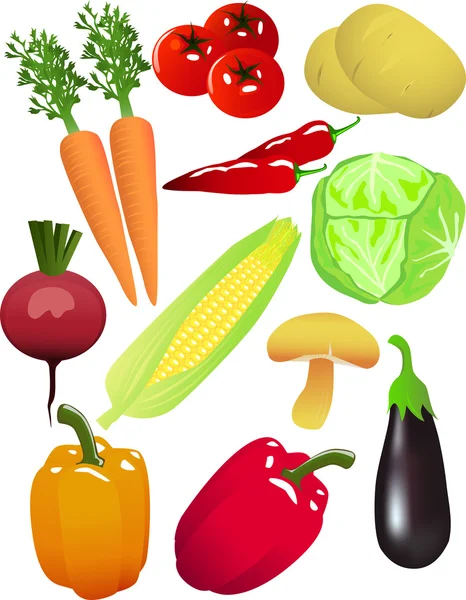 Légumes vecteurs — Image vectorielle