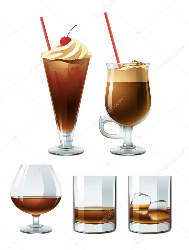 Brown alcoholic drinks