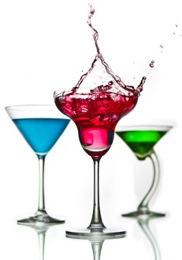 Cocktail splash clipart