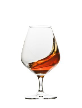 Cognac brabdy glass clipart