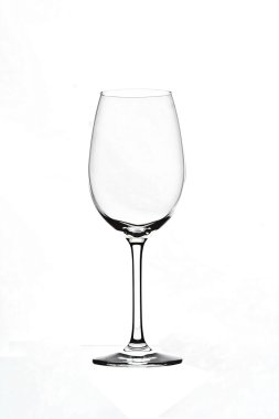 Wine glass empty isolated clipart