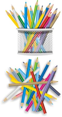 Color pencils clipart