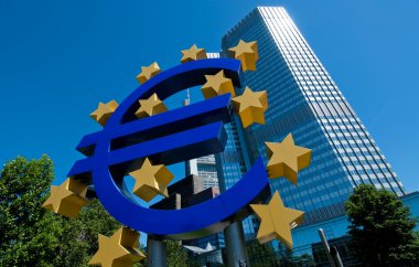 The European Central Bank in Frankfurt clipart