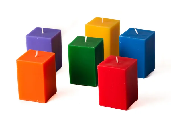 Group of colorful candles — Stock Photo, Image