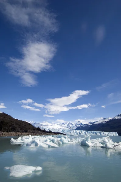 Glaciären perito moreno i Patagonien, — Stockfoto