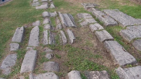 Rzymskie ruiny ulicy, — Zdjęcie stockowe
