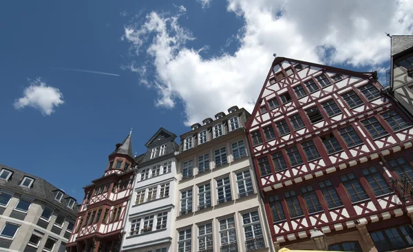 Tradiční domy v roemer, frankfurt — Stock fotografie
