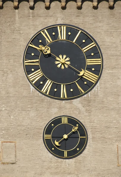 Часы в башне Шпайера, Германия — стоковое фото