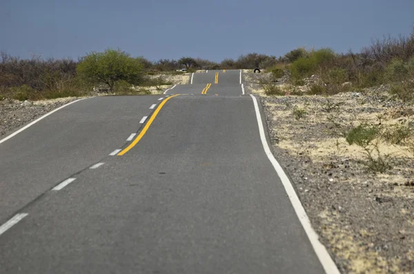 stock image Auto Street thru the desert