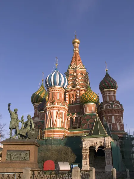 성. 러시아 모스크바, 붉은 광장에 있는 바실리우스 대성당 — 스톡 사진