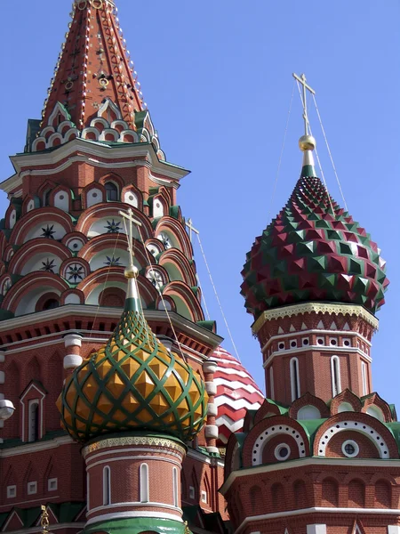 Moskva, kostel svatého Basila — Stock fotografie
