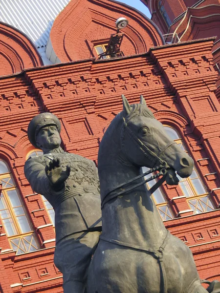 Rzeźba jeźdźca w Rosji — Zdjęcie stockowe