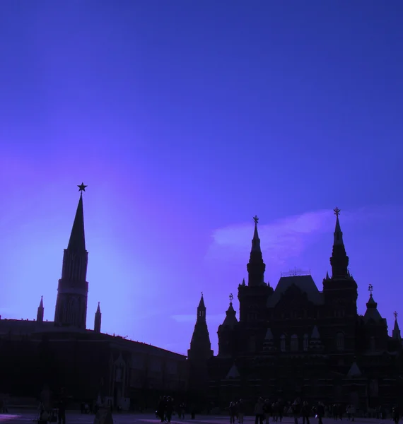 莫斯科红场黎明 — 图库照片