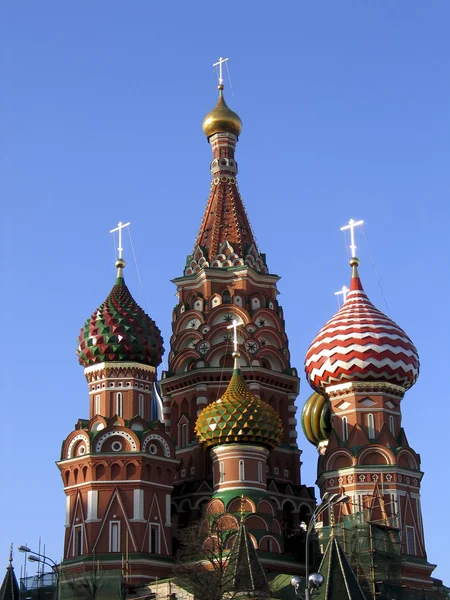 Moszkva, a Szent basil templom — Stock Fotó