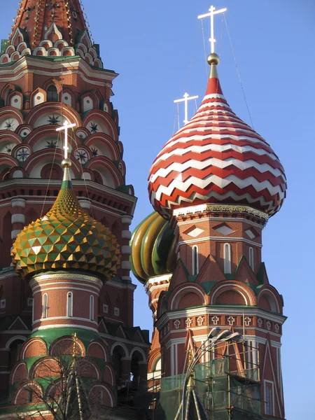 Moszkva, a Szent basil templom — Stock Fotó