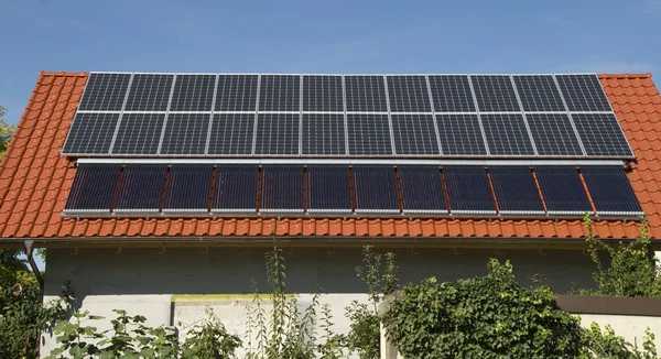Colectores solares Imágenes de stock libres de derechos