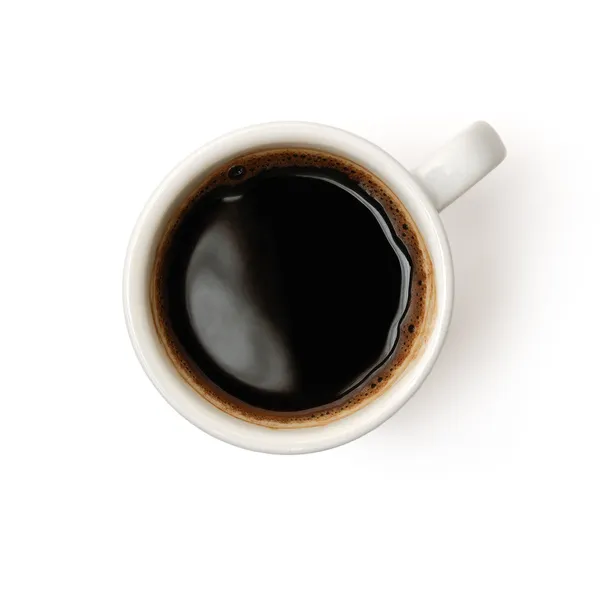 Copa de café aislado en blanco Fotos de stock