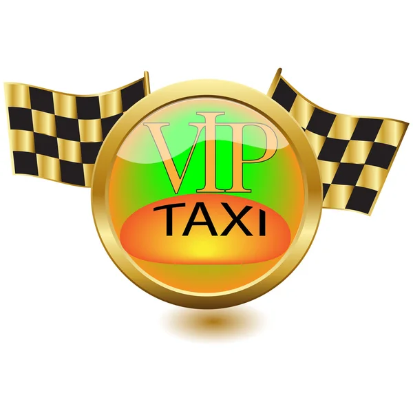 Ikon Vip Taxi — Stock Vector