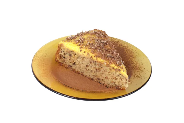 Kuchen mit Sahne Brulle — Stockfoto