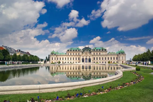 Belvedere palace, Wien Royaltyfria Stockbilder