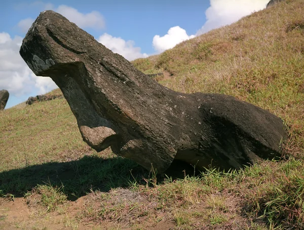 Релігія скульптури на острові Пасхи — стокове фото