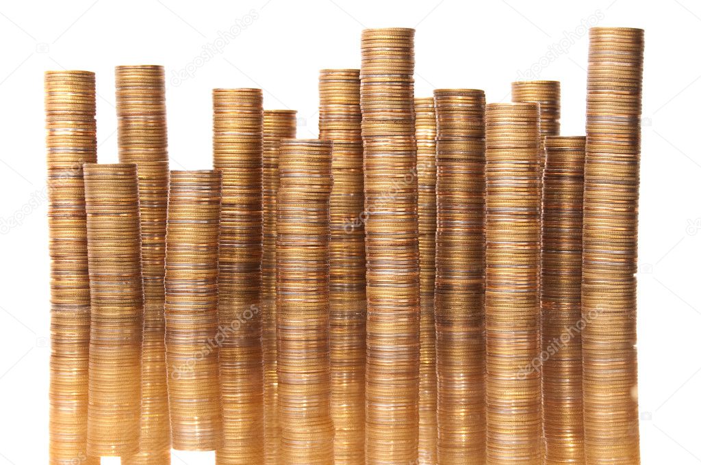 Stacks of coins