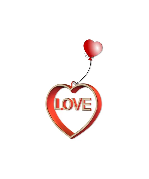 Corazón amor de San Valentín — Foto de Stock