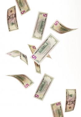 Falling money clipart