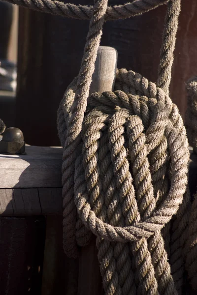 船のロープ — ストック写真
