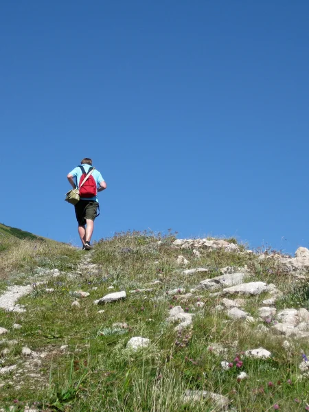 stock image Walking in the mountains