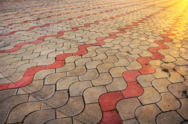 Sidewalk pile pattern - HDR picture clipart