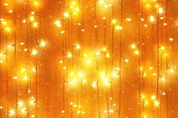 Luzes de lâmpada guirlandas — Fotografia de Stock