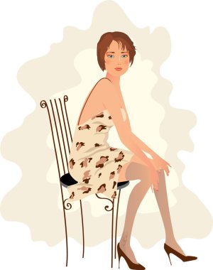 Young woman clipart