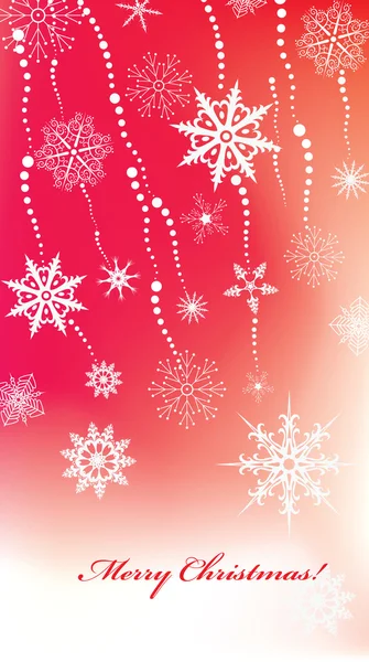Vánoční pozadí s snowlakes — Stockový vektor