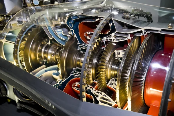 O motor do avião — Fotografia de Stock
