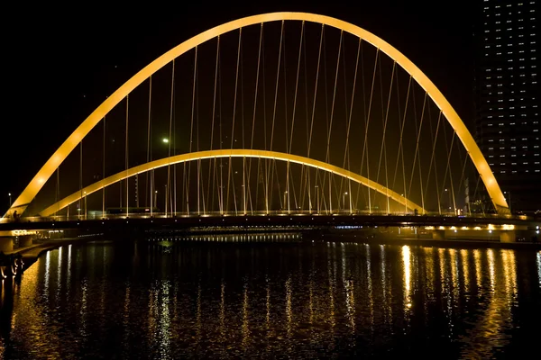 Nowoczesny most wiszący — Zdjęcie stockowe