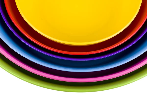 色のプラスチック製のボウル — ストック写真