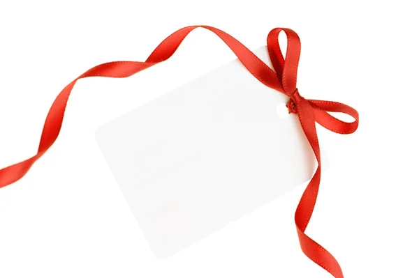 Blank gift tag — Stock Photo, Image