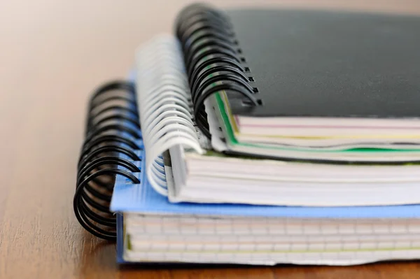 Notebooks on table — Stock Photo, Image