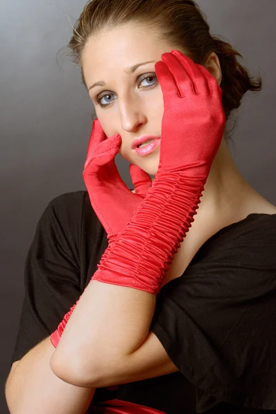 Mănuși roșii — Fotografie, imagine de stoc
