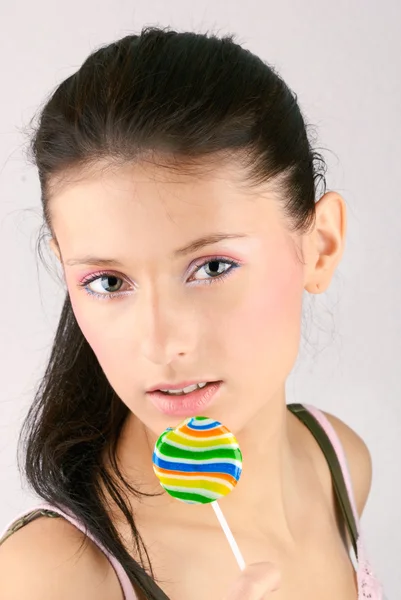 Lollipop menina — Fotografia de Stock