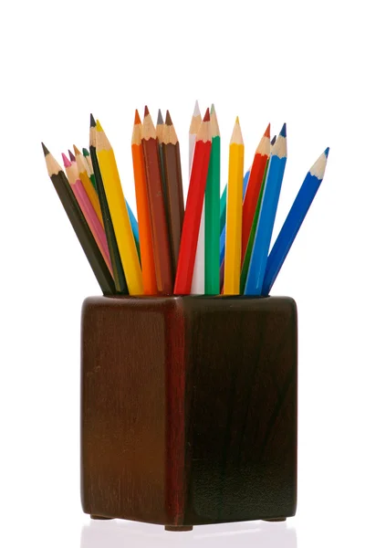 Pencils in cup — Stock Photo, Image